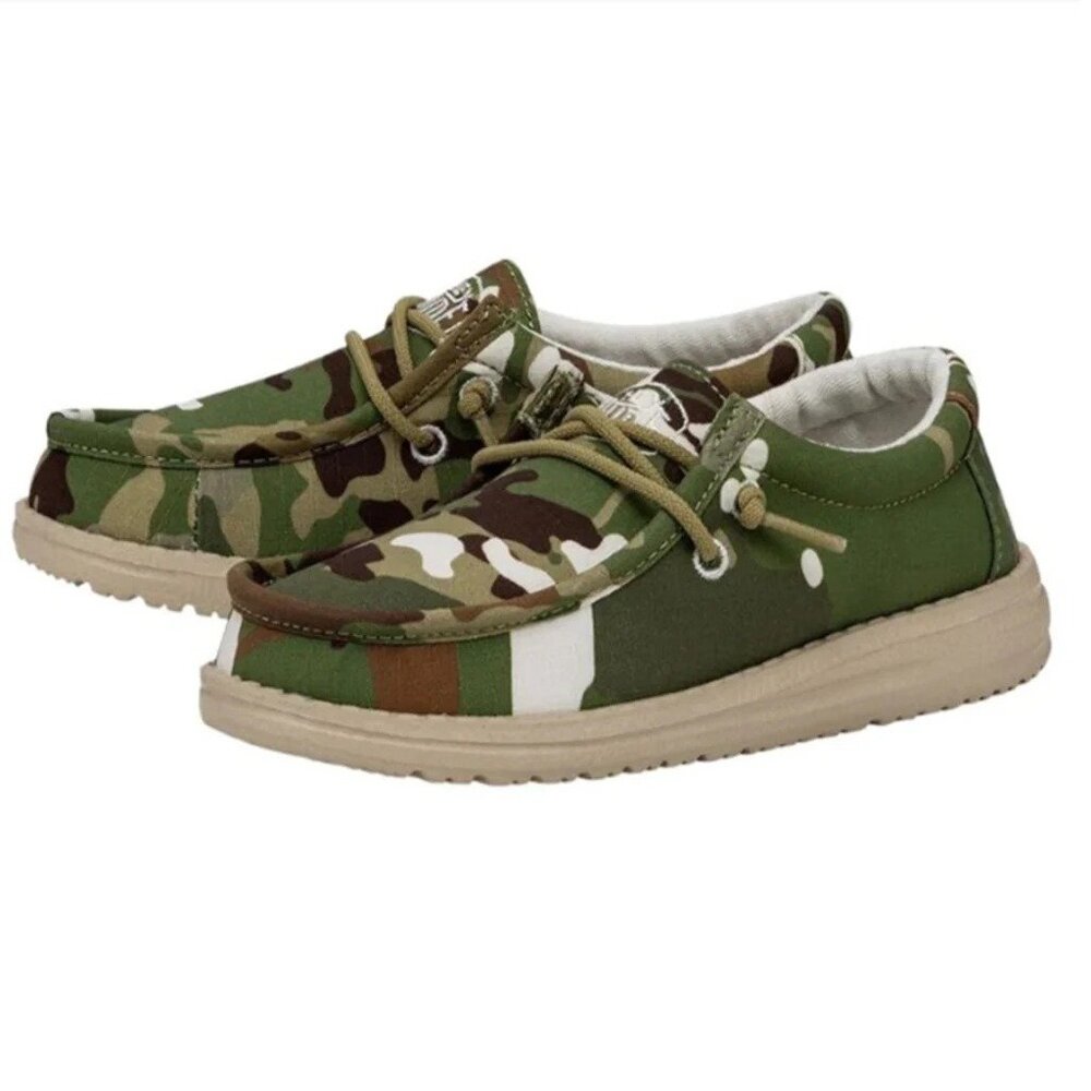 Hey Dude Youth Wally Ripstop multi-camo shoe Casual Shoes